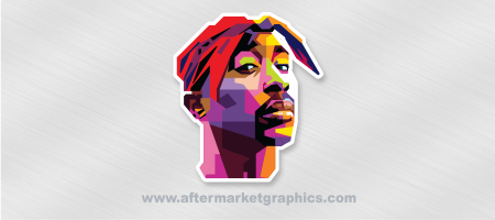 Tupac Mosaic Sticker